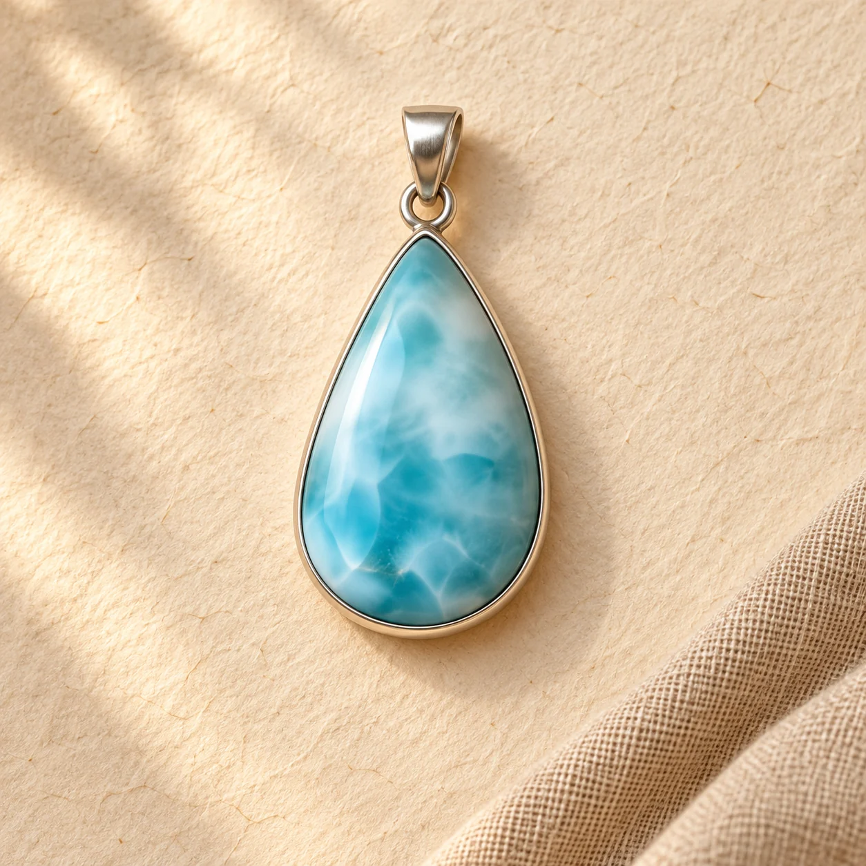 Larimar w srebrze — wizualizacja demonstracyjna